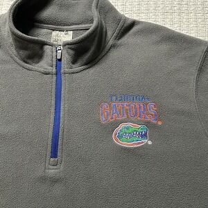 Vintage Knights Apparel Florida Gators Fleece Quarter-Zip Pullover Gray 2XL
